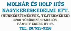 Molnár és Holp Hús Nagykereskedelmi Kft.